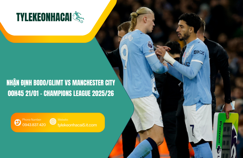 Đội hình dự kiến trước trận Bodo/Glimt vs Manchester City Đội hình dự kiến trước trận Bodo/Glimt vs Manchester City